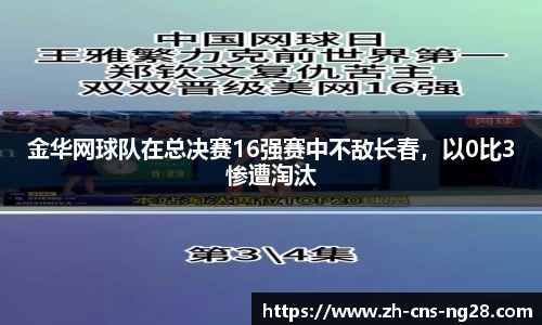 金华网球队在总决赛16强赛中不敌长春,以0比3惨遭淘汰